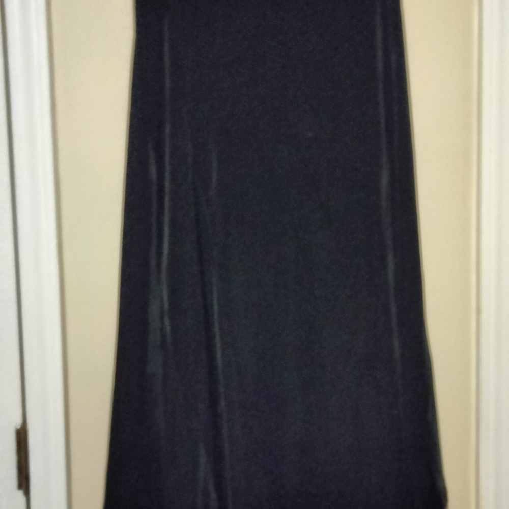 Coldwater Creek Black Velvet Maxi Skirt